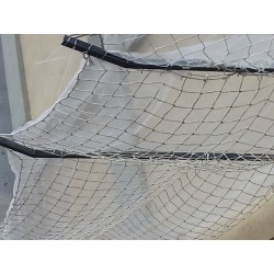 Red de seguridad marquesina + mosquitera anti cascote cosida