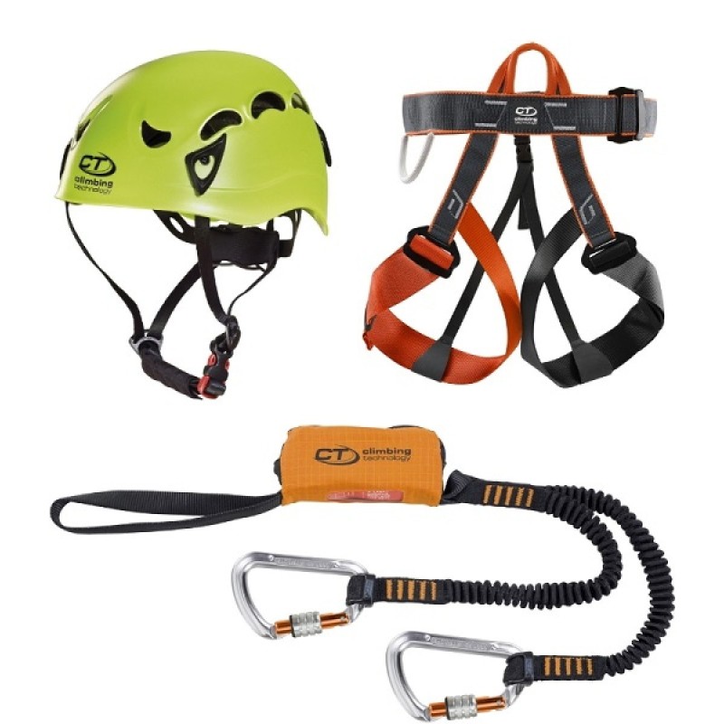 Kit completo para vía ferrata.